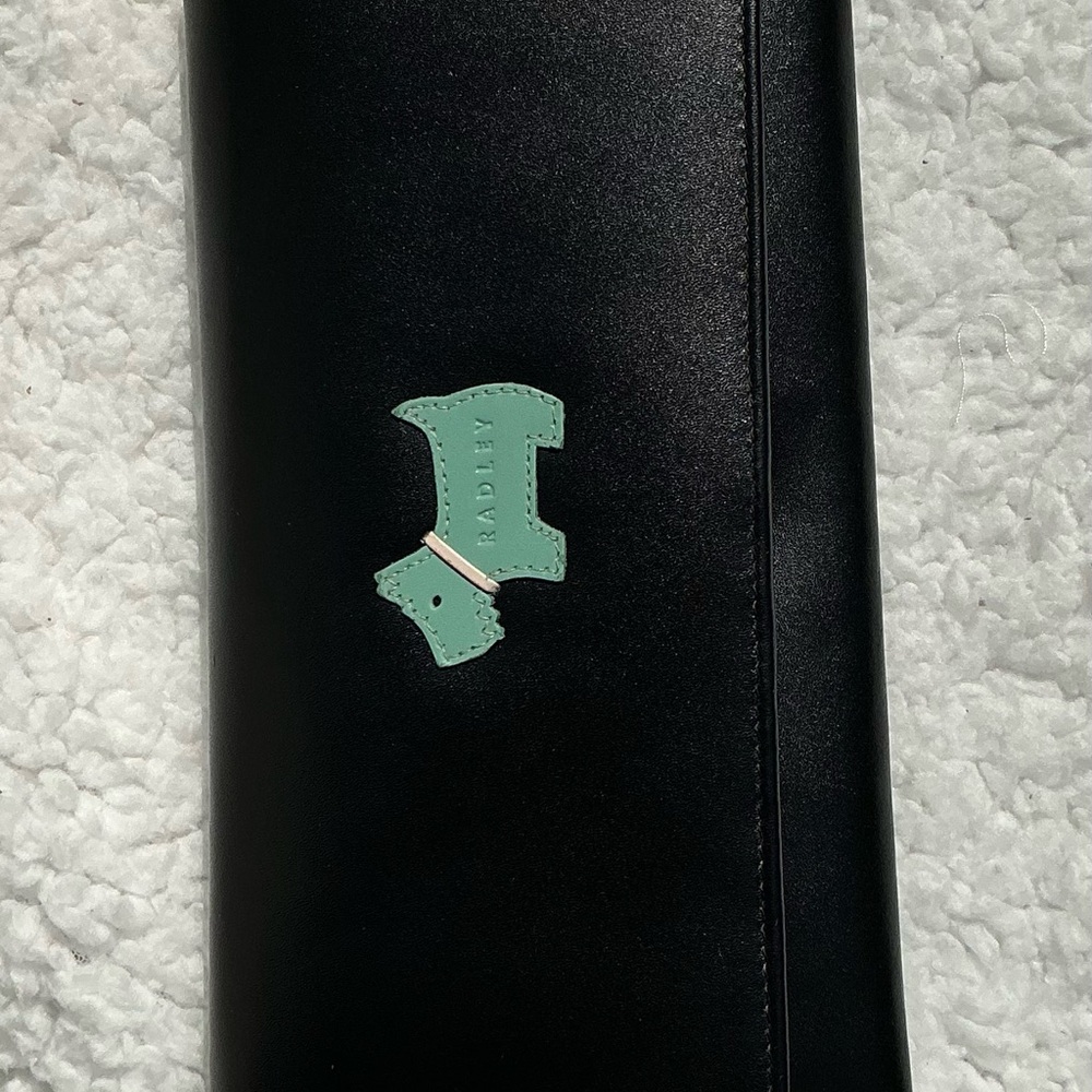 RADLEY LONDON Black Matinee Flapover Wallet 7 1/2” X 4” - Picture 11 of 11